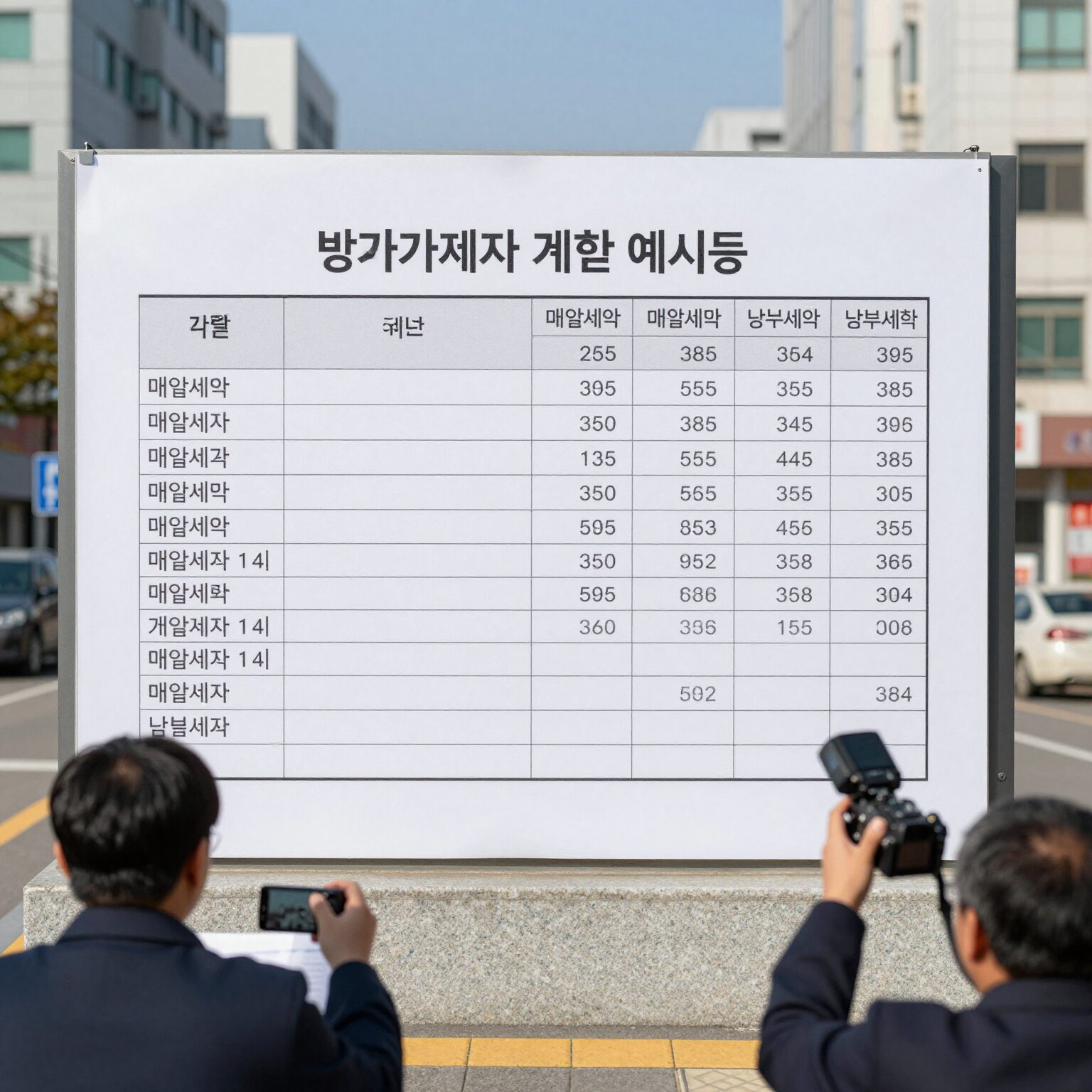 일반과세자 부가가치세 계산 예시 표 매출세액 매입세액 납부세액
