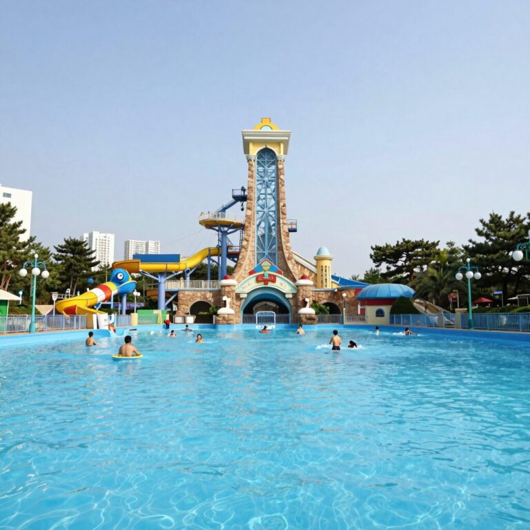 홍천 워터파크 비발디파크 오션월드 야외 풀장
