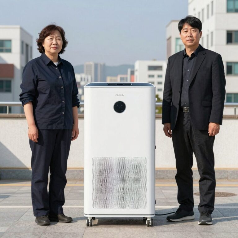 무선 서큘레이터 보국 제로닷 아이닉 샤크 세 제품을 나란히 놓고 비교한 사진