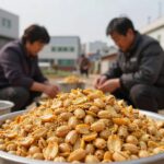 땅콩호박 요리를 위해 손질한 땅콩호박 과육