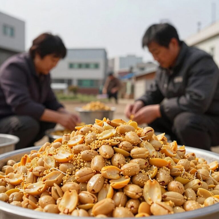땅콩호박 요리를 위해 손질한 땅콩호박 과육