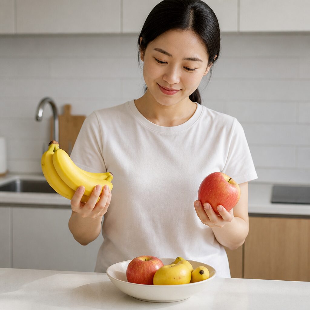 장염 회복기에 먹기 좋은 바나나와 익힌 사과 선택 방법