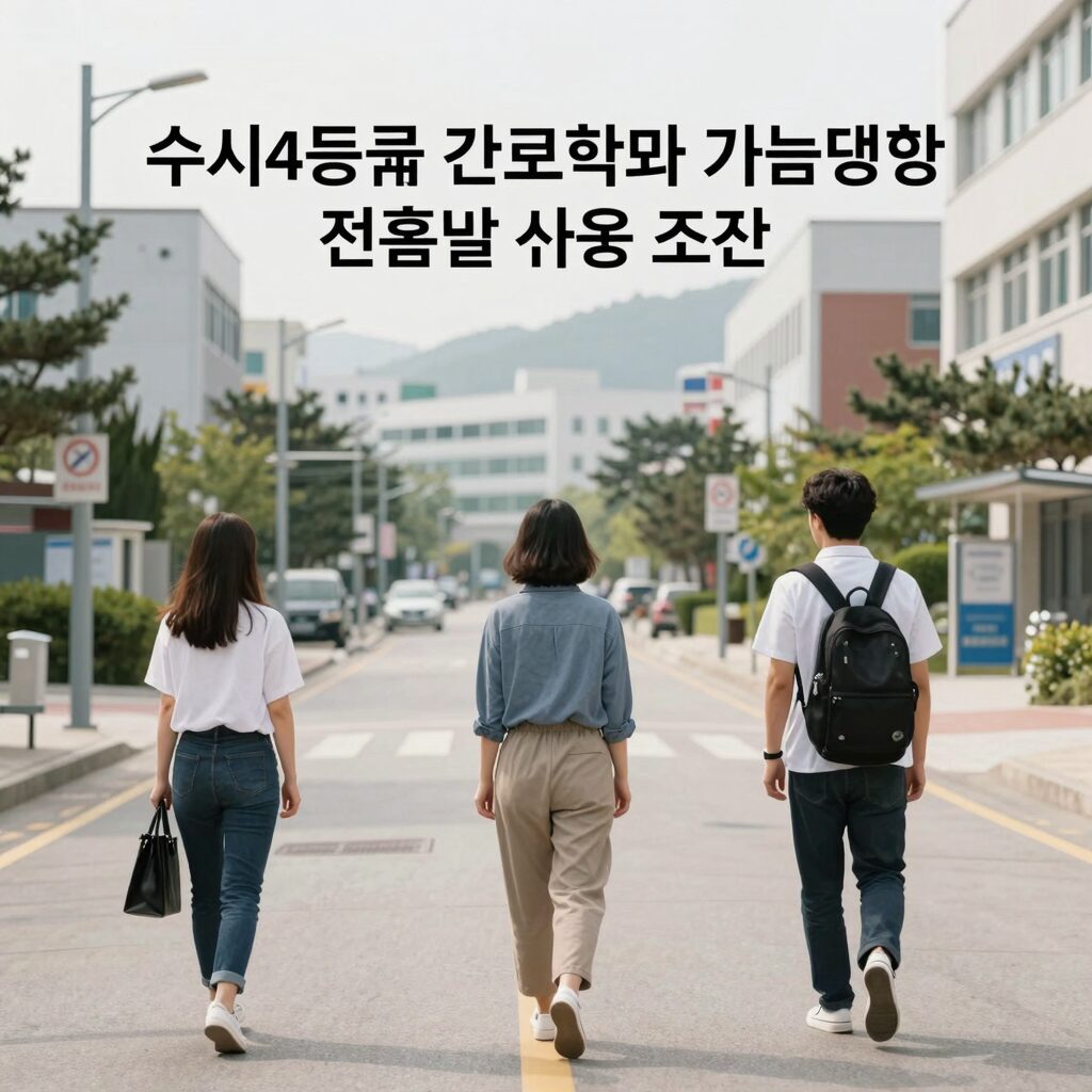 수시4등급 간호학과 가능대학 전형별 지원 조건