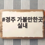 경주 실내 가볼만한곳 세 곳 추천 경주 가볼만한곳 실내