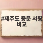 제주도 중문 서핑 비교 초보 추천 제주도 중문 서핑 비교