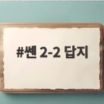 쎈 2-2 답지로 중2 수학 실수 완전 정복 쎈 2-2 답지