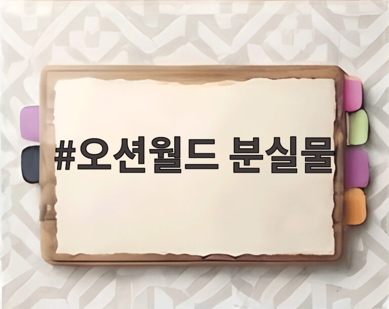 오션월드 분실물