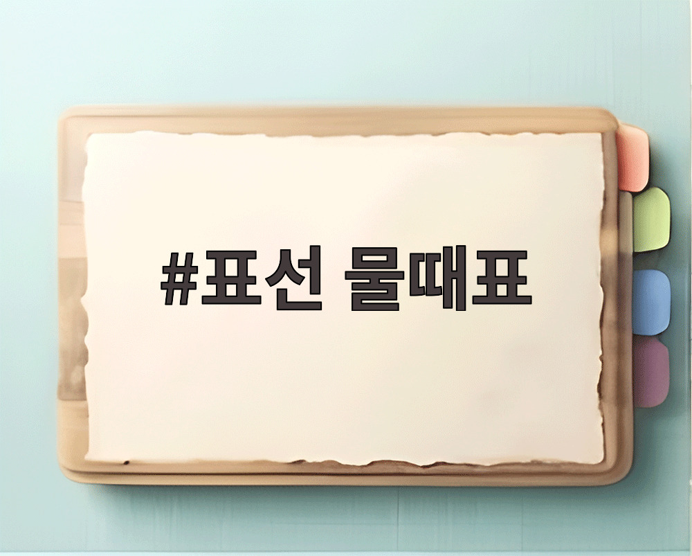 표선 물때표