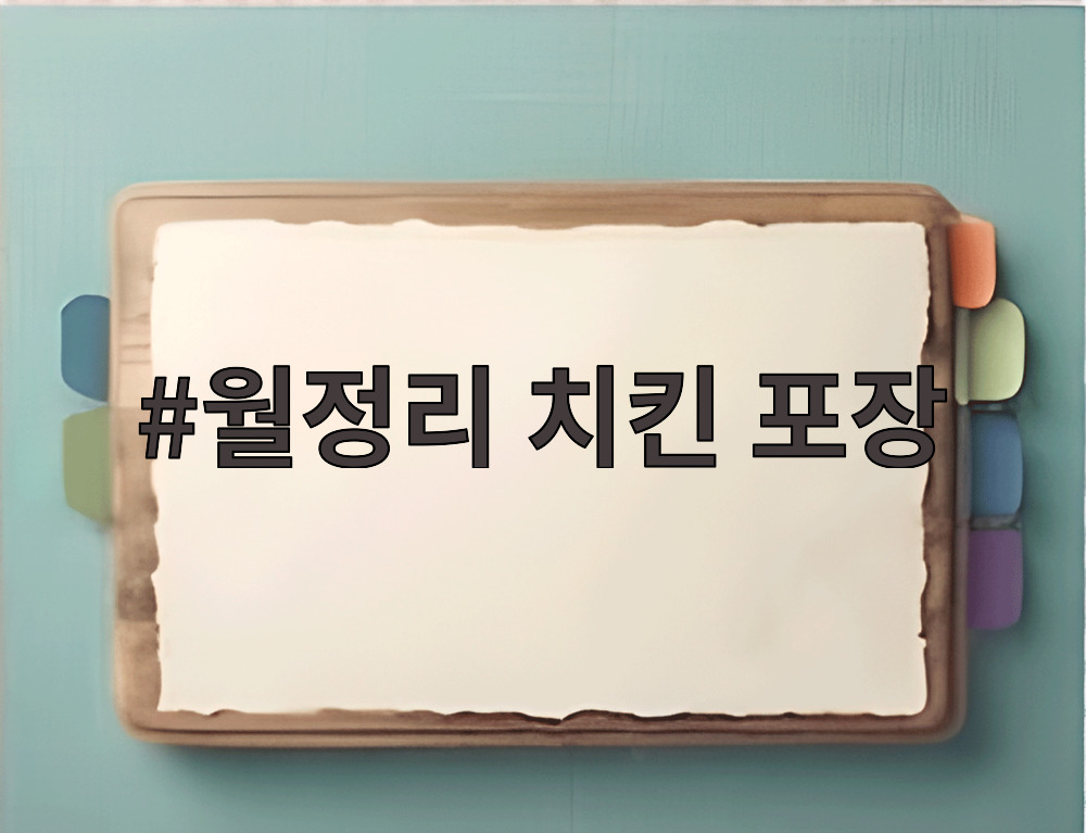 월정리 치킨 포장