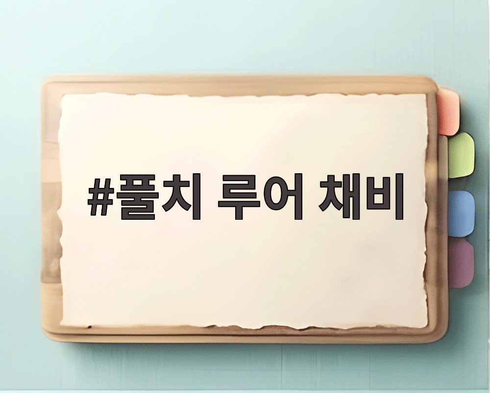 풀치 루어 채비