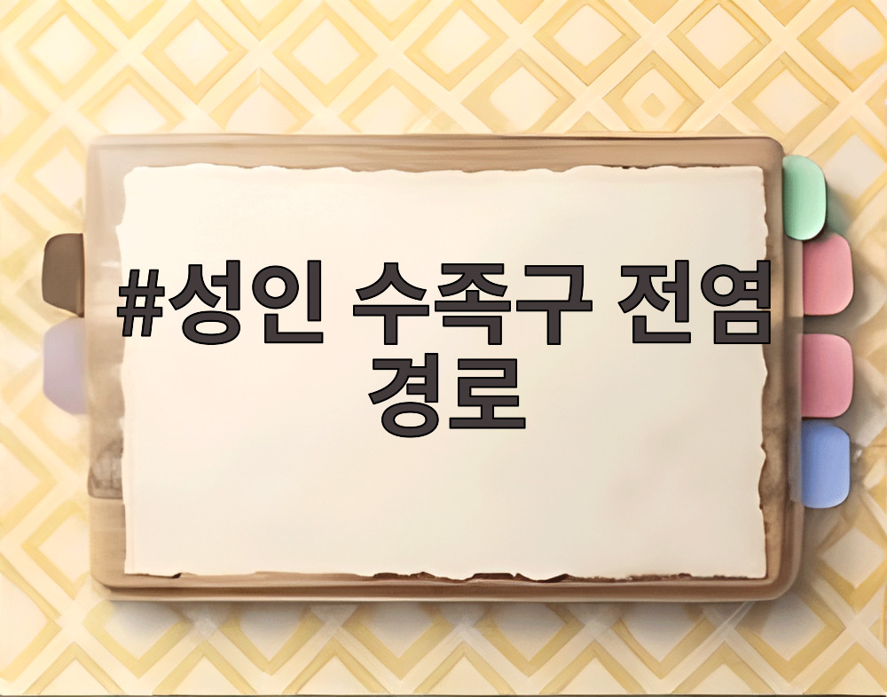 성인 수족구 전염 경로