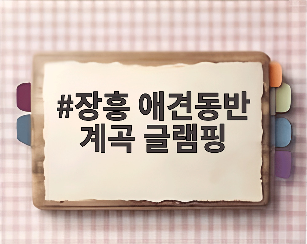 장흥 애견동반 계곡 글램핑