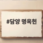 담양 명옥헌 배롱나무 만개 시기 담양 명옥헌