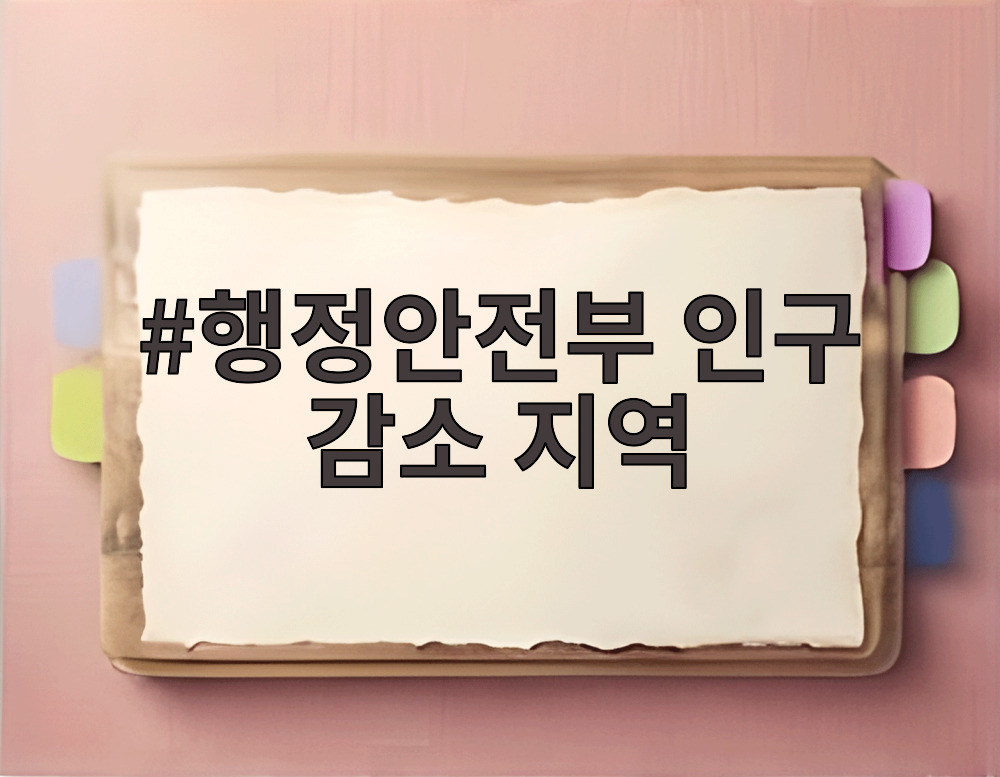 행정안전부 인구 감소 지역