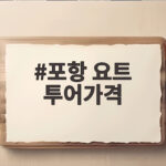 포항 요트 투어가격