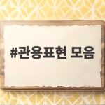 youth 뜻과 관용표현 완전 정복하기 관용표현 모음