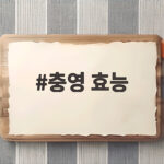 충영 효능