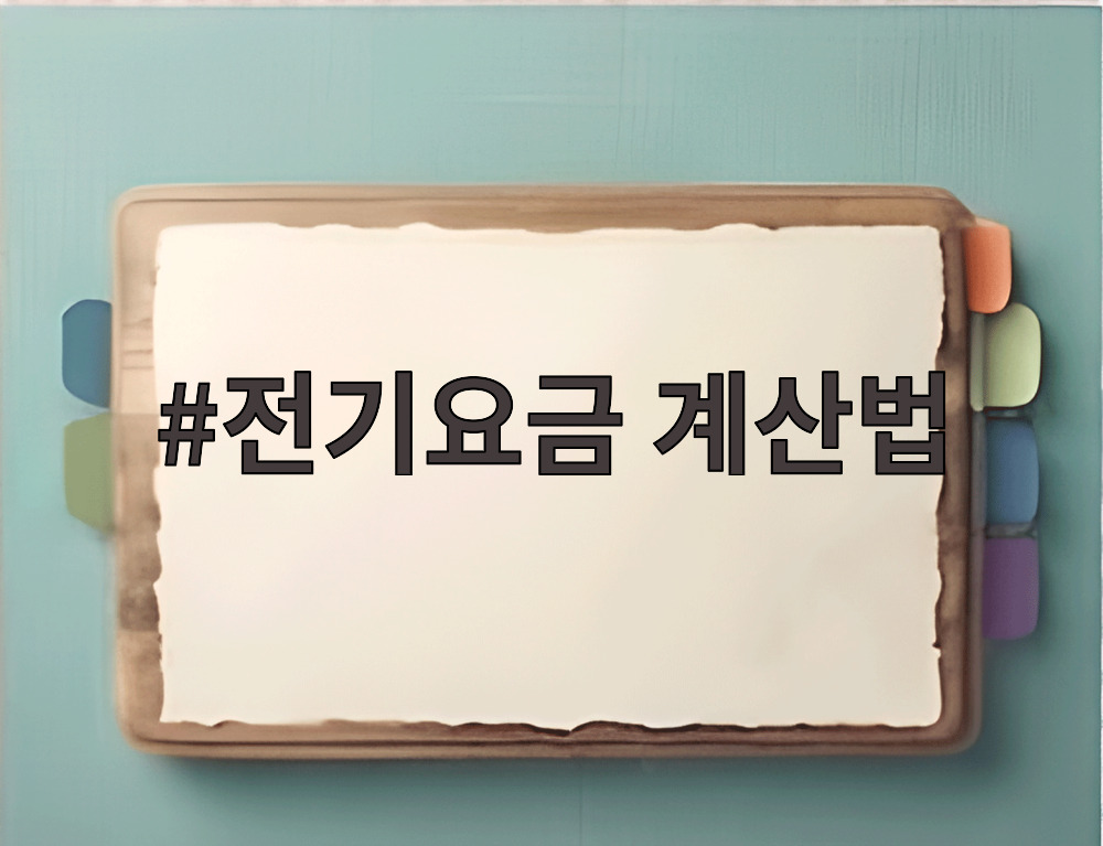 전기요금 계산법