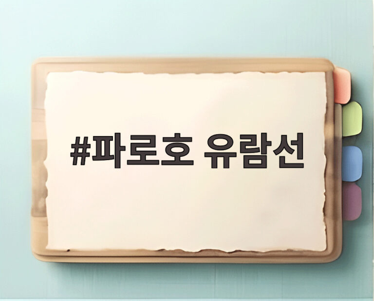 파로호 유람선