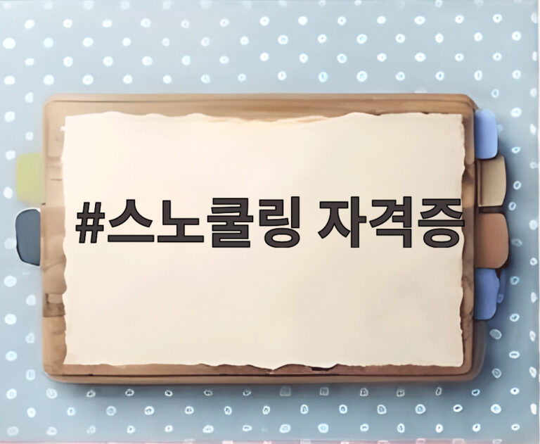 스노쿨링 자격증