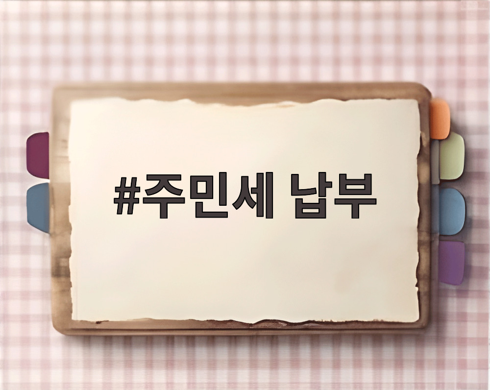 주민세 납부