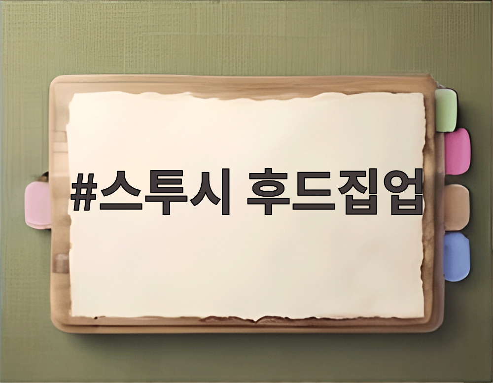 스투시 후드집업