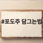 포도주 담그는법 2년 숙성 팁 총정리 포도주 담그는법