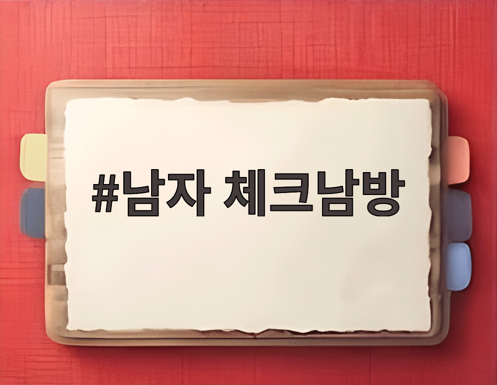 남자 체크남방