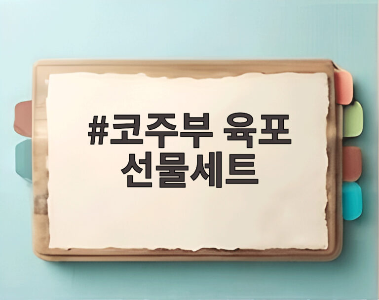 코주부 육포 선물세트