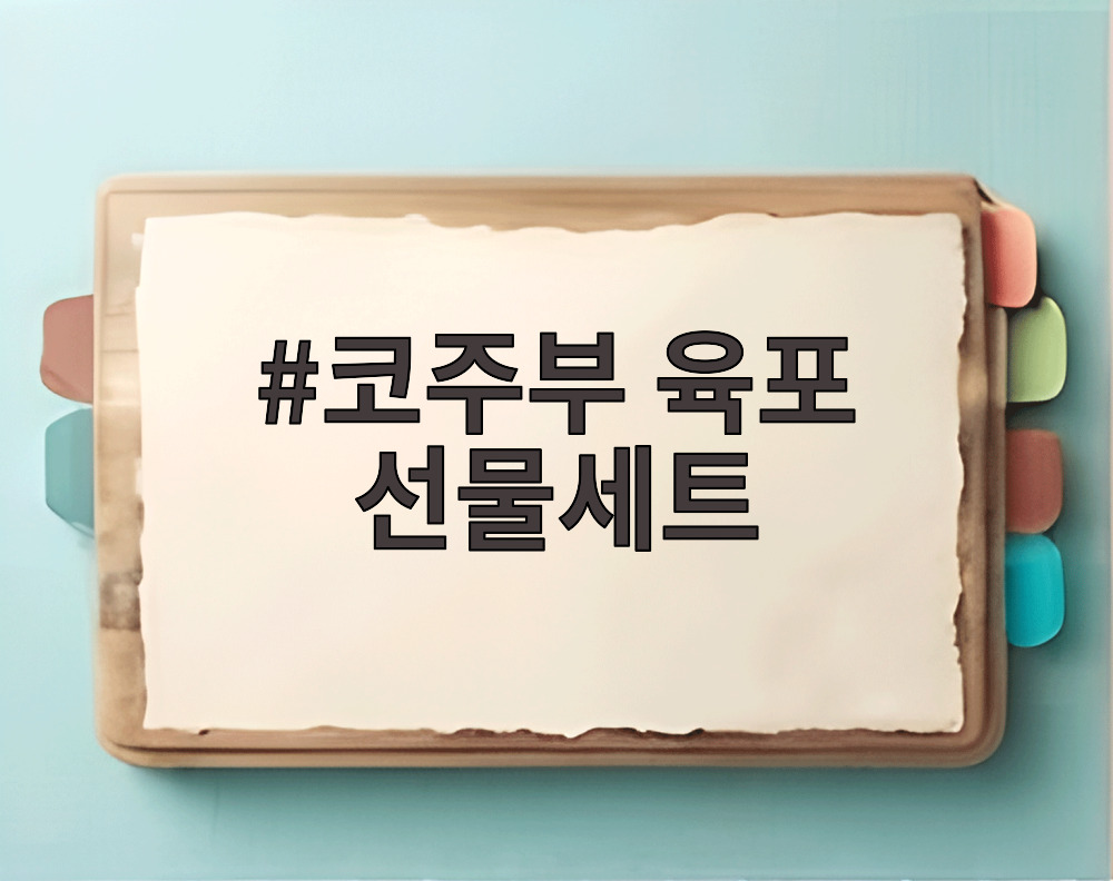 코주부 육포 선물세트