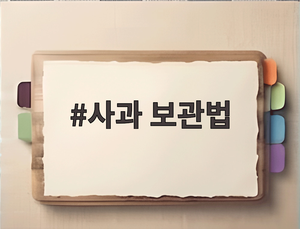 사과 보관법