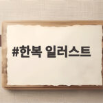한복 일러스트 이렇게 완성해요 한복 일러스트