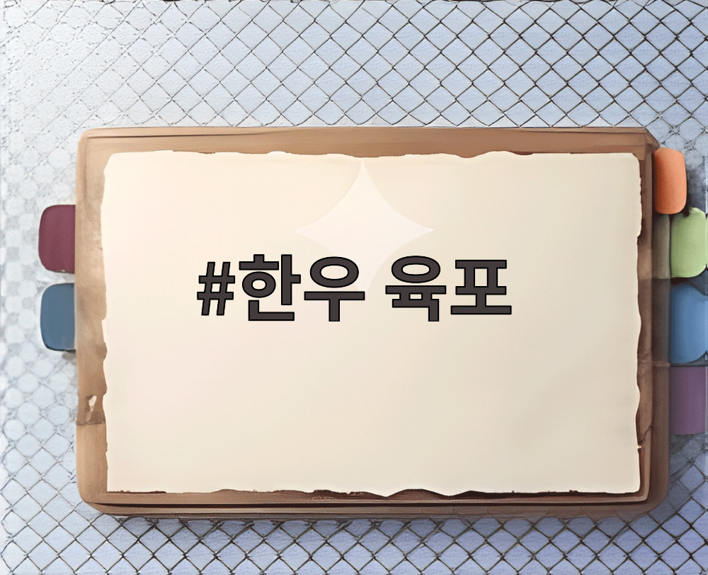 한우 육포