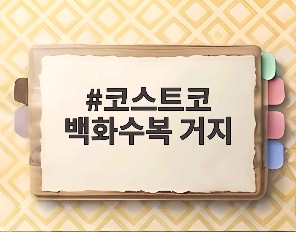 코스트코 백화수복 거지