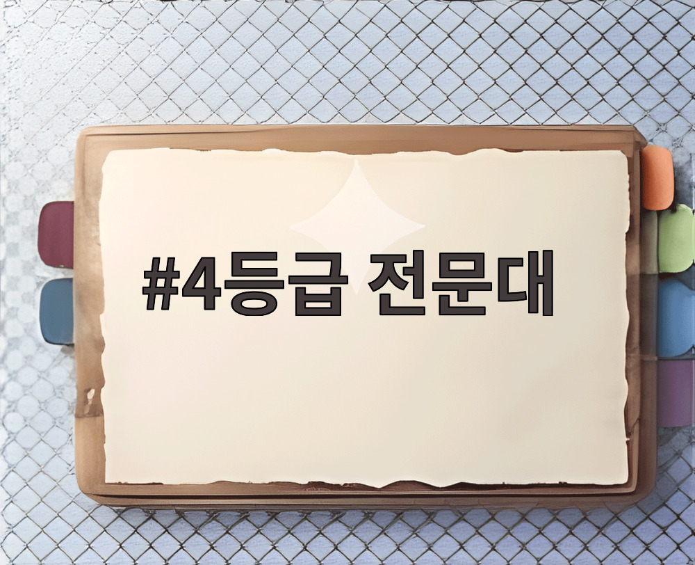 4등급 전문대
