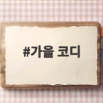 가을 코디