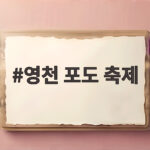 영천 포도 축제 완벽 즐기기 영천 포도 축제