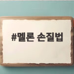 멜론 손질법