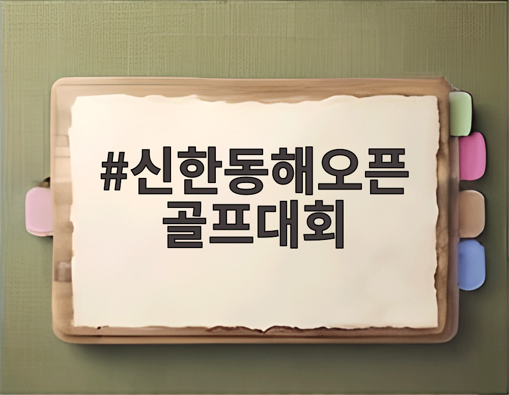 신한동해오픈 골프대회