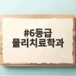 6등급 물리치료학과 합격 전략 총정리 6등급 물리치료학과