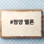청양 멜론 고르는 법과 후숙 보관법 청양 멜론