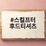 스컬프터 후드티셔츠 핏과 사이즈 스컬프터 후드티셔츠