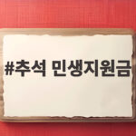 추석 민생지원금