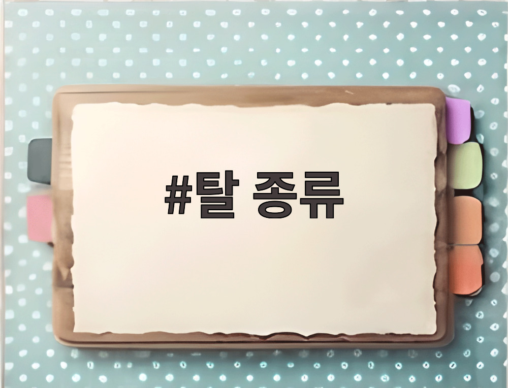 탈 종류