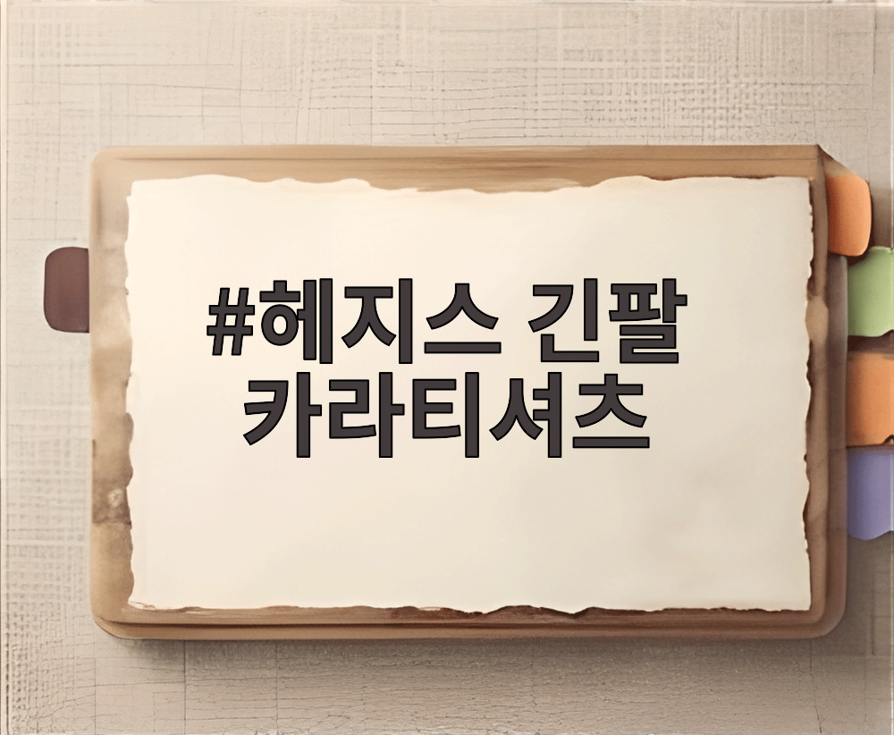 헤지스 긴팔 카라티셔츠