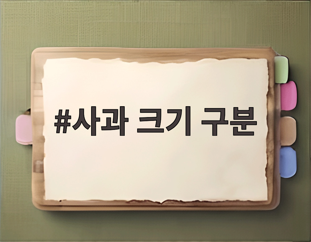 사과 크기 구분