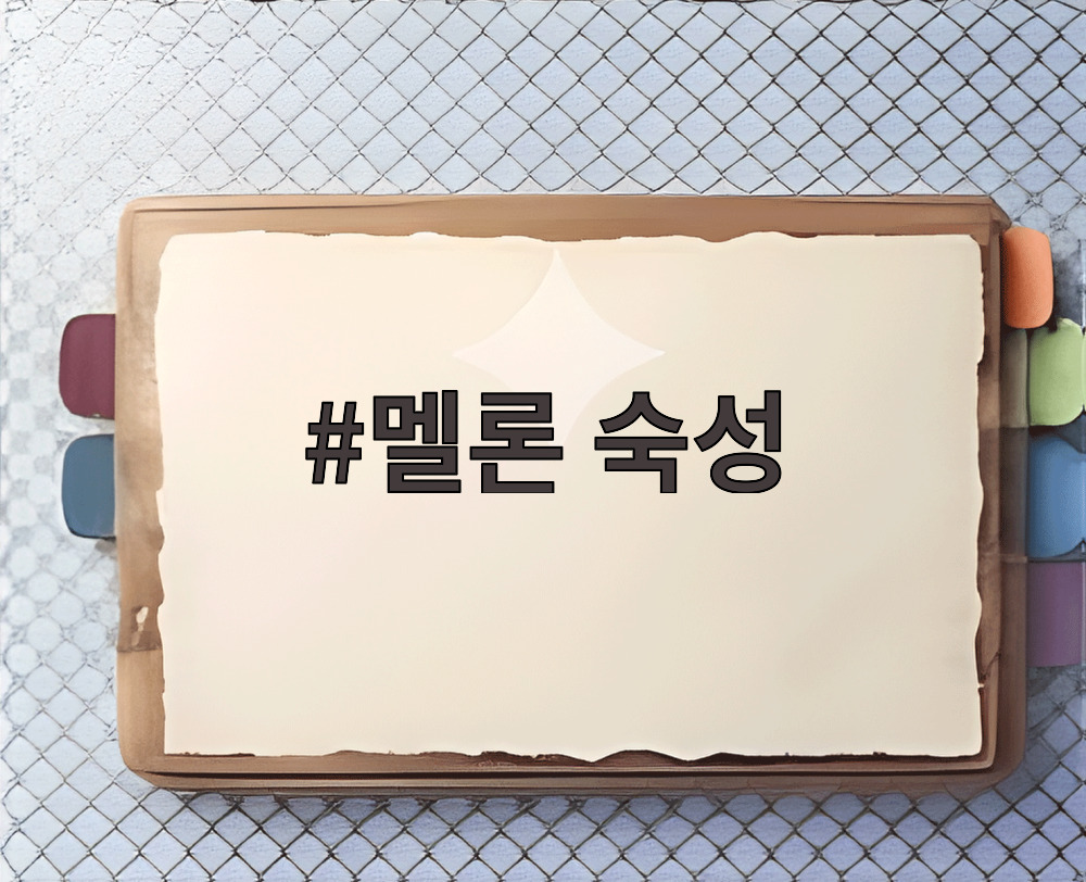 멜론 숙성
