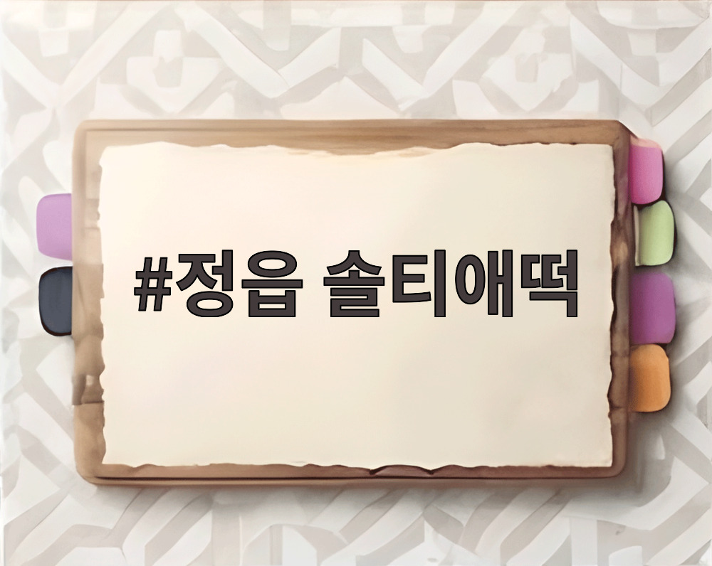 정읍 솔티애떡