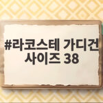 라코스테 가디건 사이즈 38 실착용 라코스테 가디건 사이즈 38