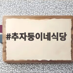 추자둥이네식당 열무국수와 국밥 맛집 추자둥이네식당